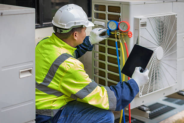 Professional Hvac technician working in West Lafayette, IN